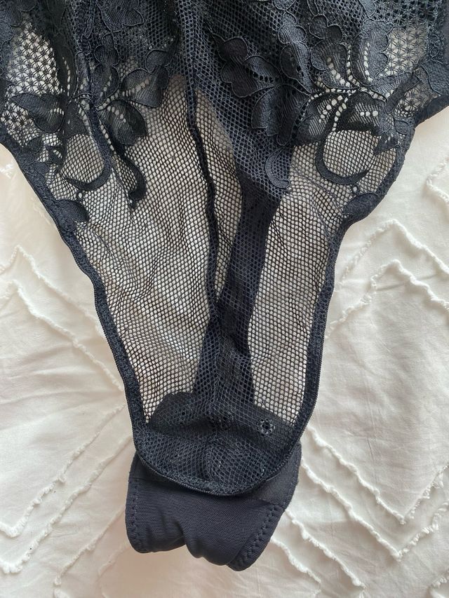 Body negro encaje