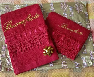 Set 2 asciugamani design natalizio