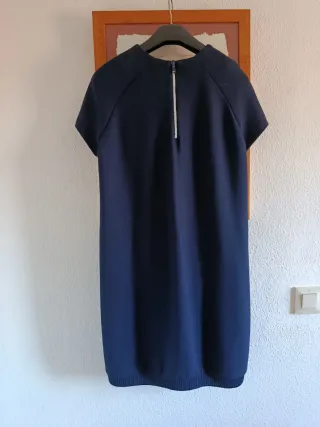 Vestido azul marino Zara