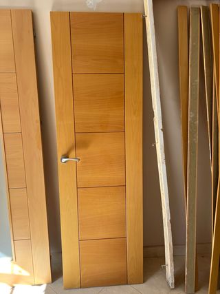 Puerta madera maciza roble