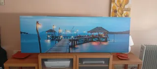 cuadro de foto impresión en lienzo.