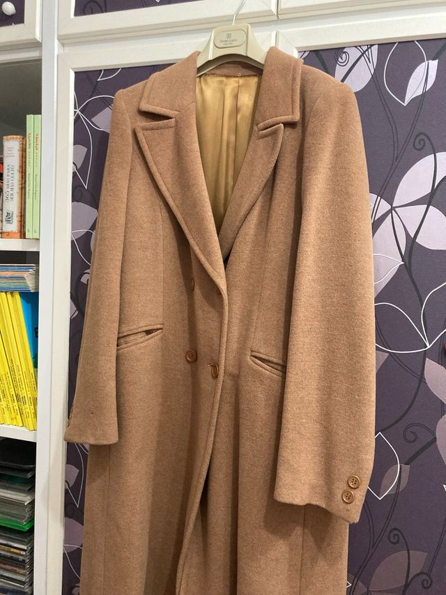 Abrigo largo marrón talla 44