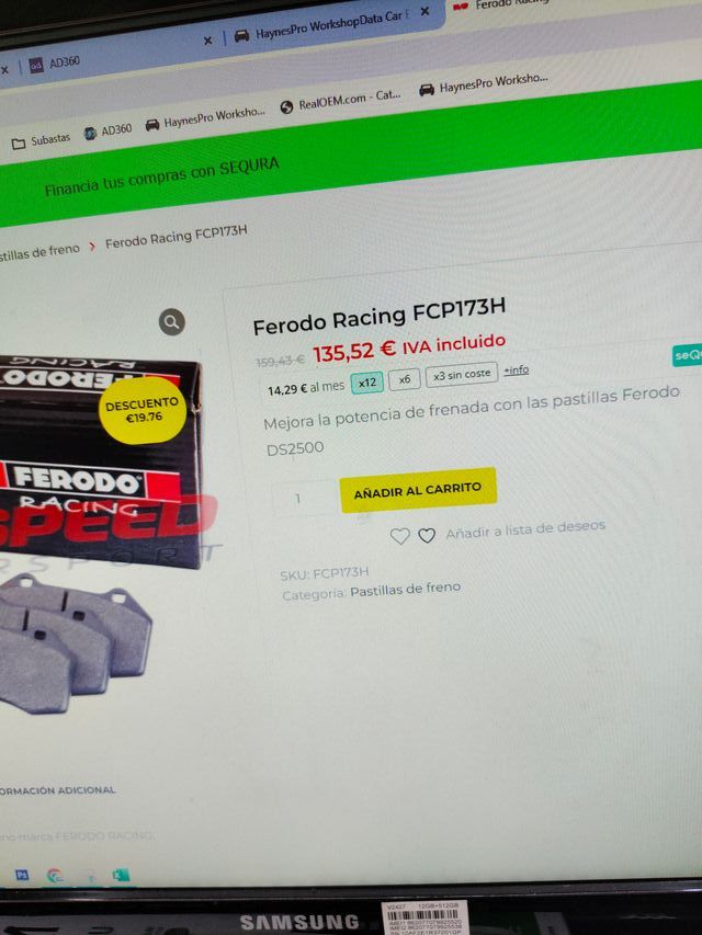 Pastillas Freno Ferodo DS2500 FCP173H