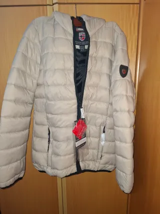 Abrigo Geographical Norway Talla XL Beige
