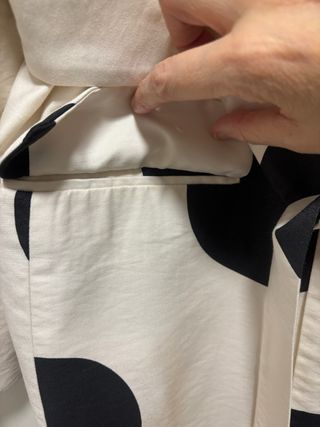 Americana Zara lunares beige y negro Talla L