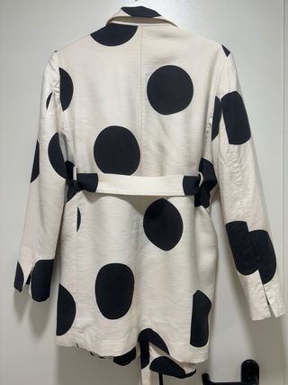 Americana Zara lunares beige y negro Talla L