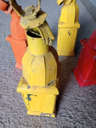 4 Lanterne Vintage Colorate