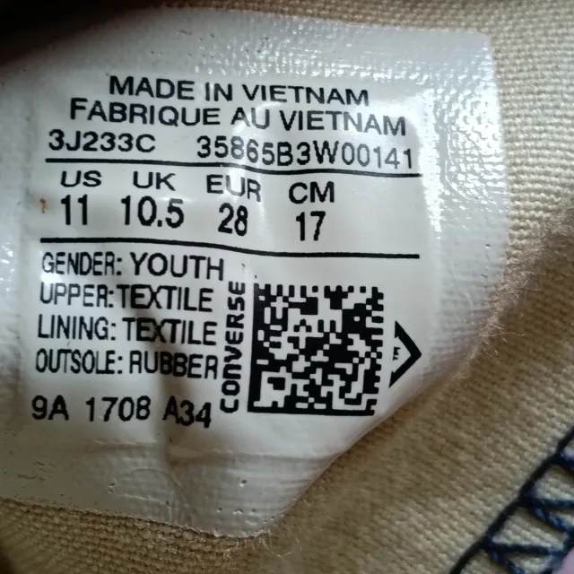 Converse All Star bimbo/a tg 28