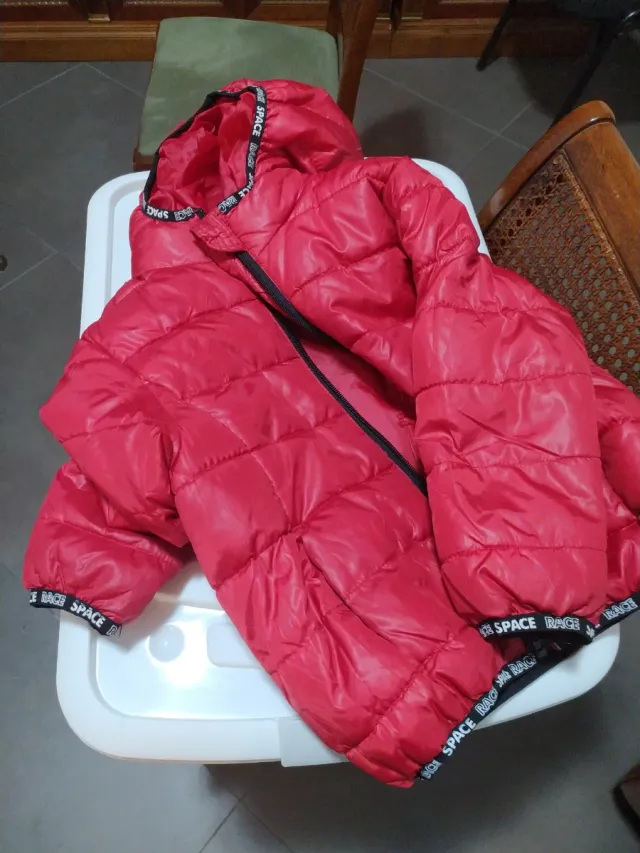 Giubbotto bambino rosso 4/5 anni