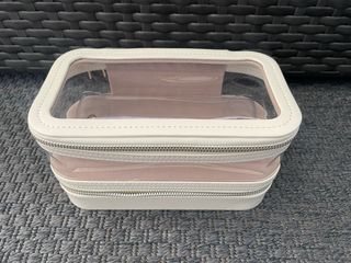 Neceser maquillaje con compartimento joyas