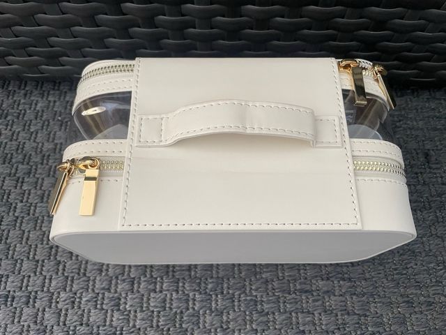 Neceser maquillaje con compartimento joyas