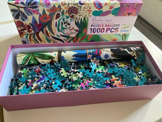 Puzzle 1000 Piezas Rainbow Tigers