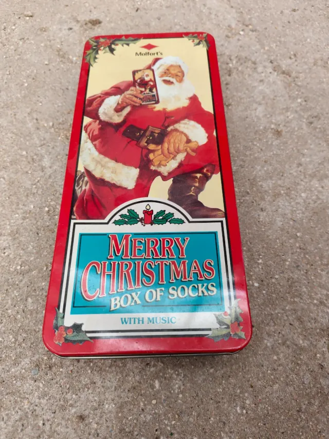 Caja Metálica Navidad Santa Claus