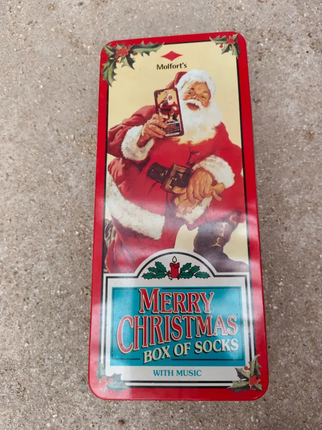 Caja Metálica Navidad Santa Claus