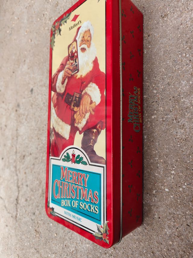 Caja Metálica Navidad Santa Claus