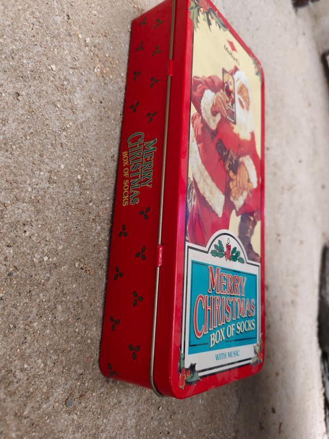 Caja Metálica Navidad Santa Claus