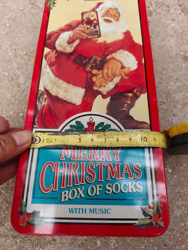 Caja Metálica Navidad Santa Claus