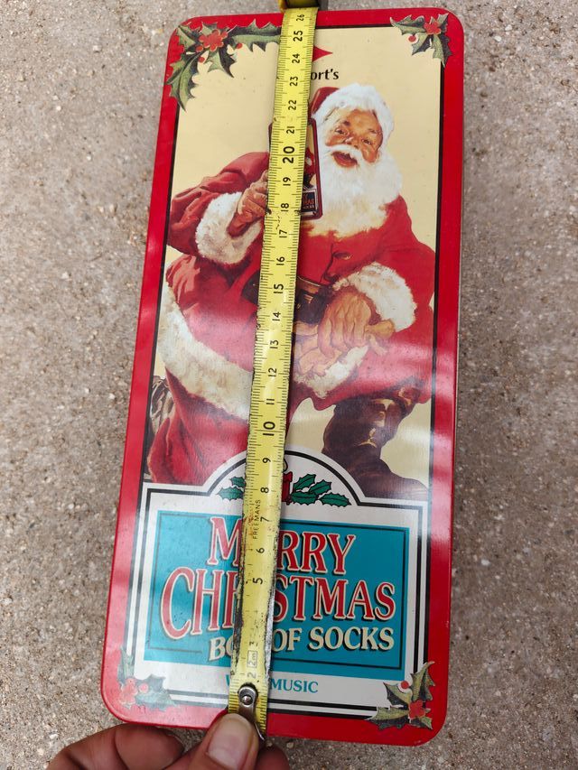Caja Metálica Navidad Santa Claus