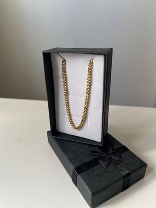 Collar cadena dorada bañada oro de 18 Kilates