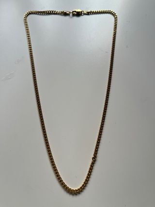 Collar cadena dorada bañada oro de 18 Kilates