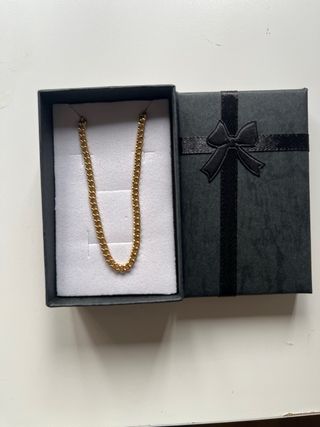 Collar cadena dorada bañada oro de 18 Kilates