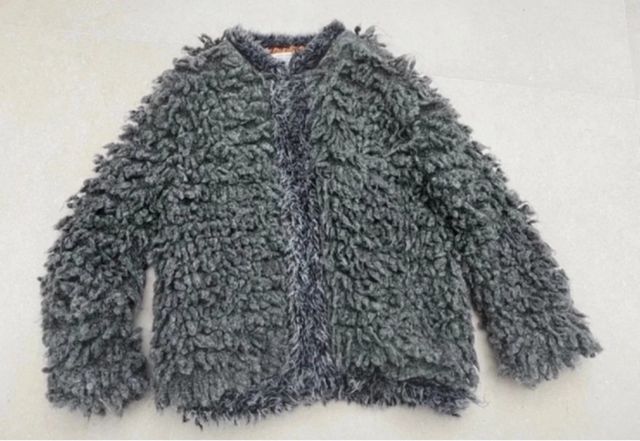 Chaqueta Zara pelo gris talla M