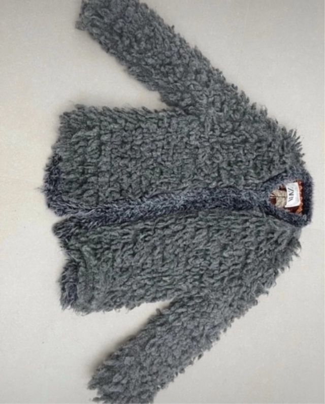 Chaqueta Zara pelo gris talla M