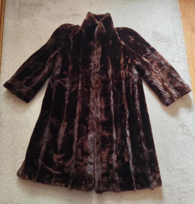 Abrigo de piel natural