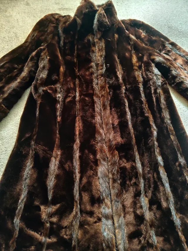 Abrigo de piel natural