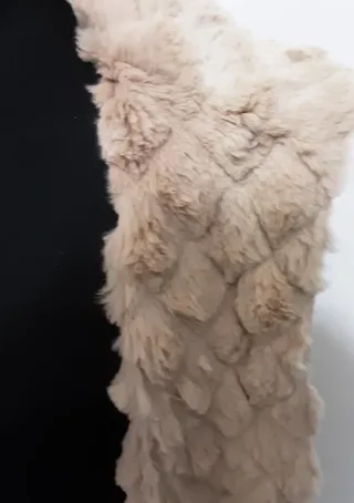 Giacca vintage in pelle vintage beige/marrone