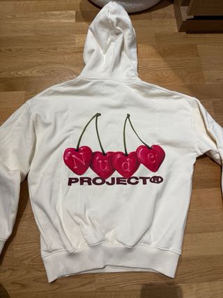 Sudadera Nude Project Beige Cerezas