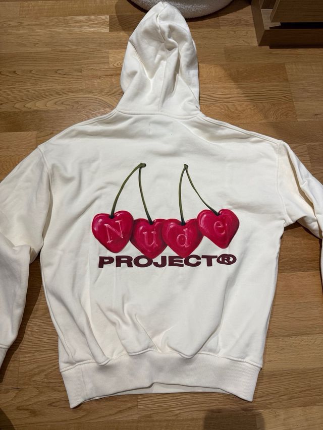 Sudadera Nude Project Beige Cerezas