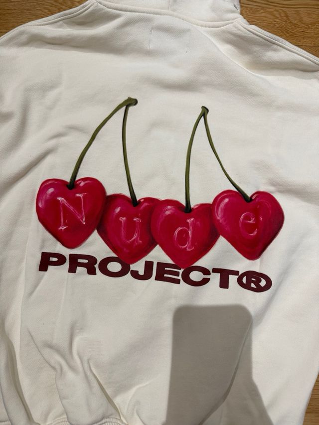 Sudadera Nude Project Beige Cerezas