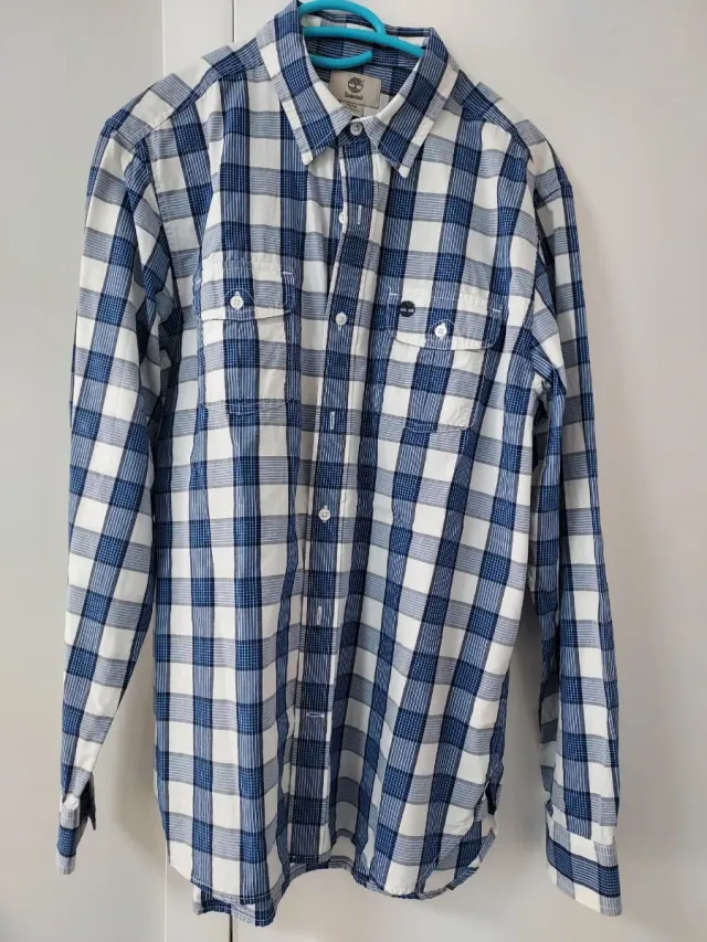 Camisa Timberland cuadros azul M