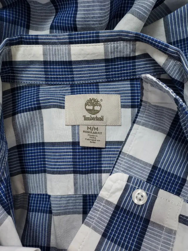 Camisa Timberland cuadros azul M
