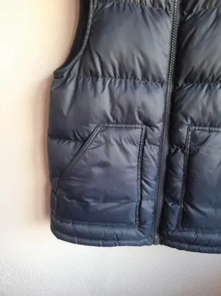 Chaleco invierno Green Coast azul con capucha