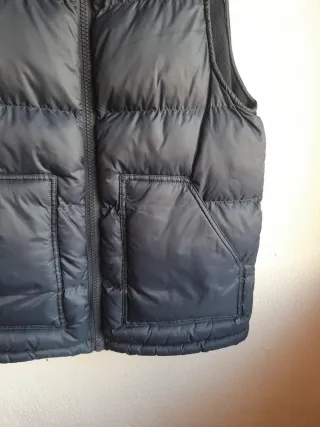 Chaleco invierno Green Coast azul con capucha