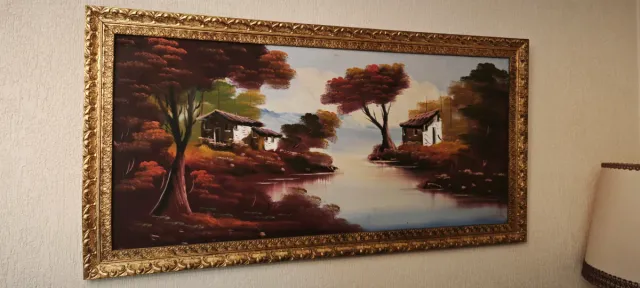 Pintura al óleo grande