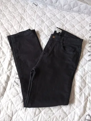 Pantalón tejano mujer negro