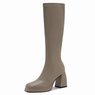 Botas altas beige talla 38