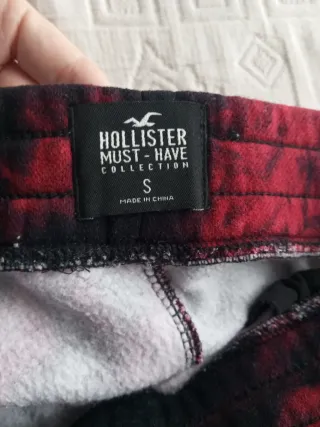 Chándal Hollister Hombre Negro y Rojo