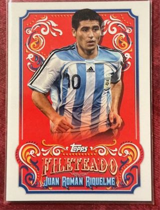 Cromo Topps Fileteado Juan Román Riquelme