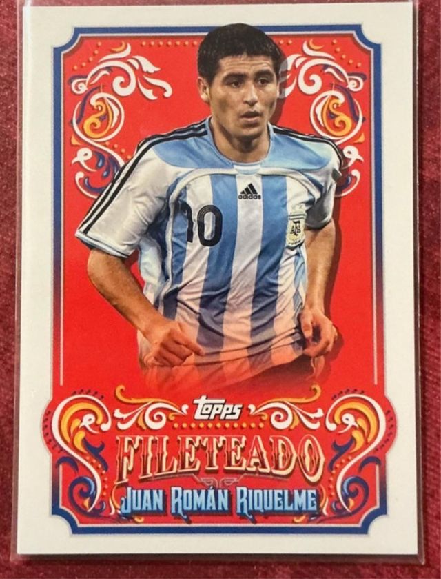 Cromo Topps Fileteado Juan Román Riquelme
