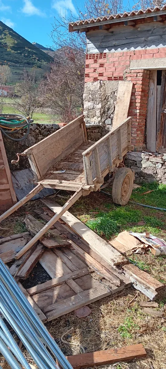 Carro antiguo de madera