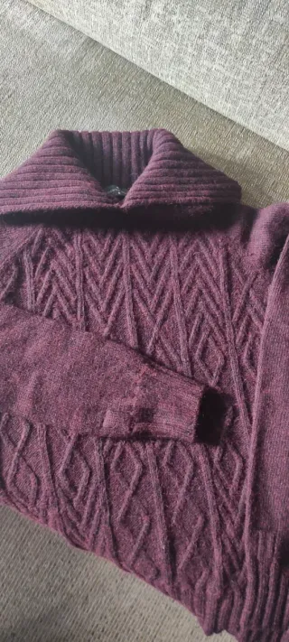 Jersey Verino granate cuello Smog T.M