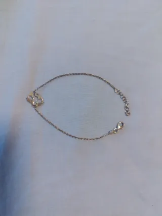 Pulsera de plata dorada