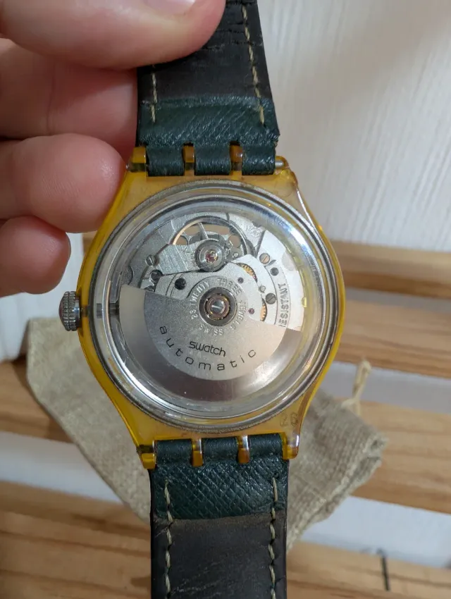 Swatch Jelly Automatic AG1991 Oro/Verde