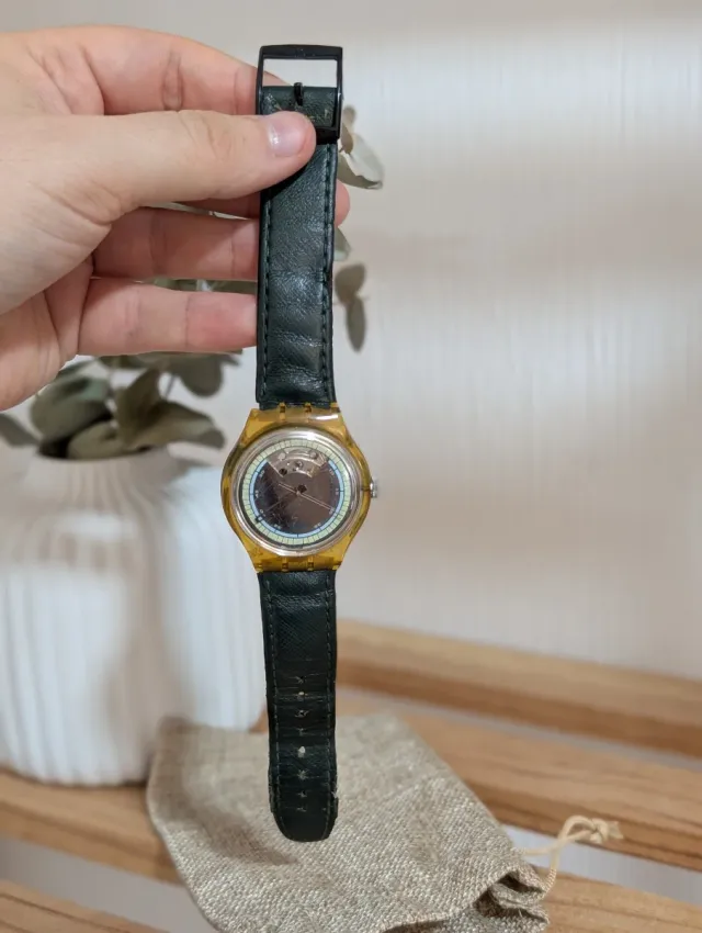 Swatch Jelly Automatic AG1991 Oro/Verde