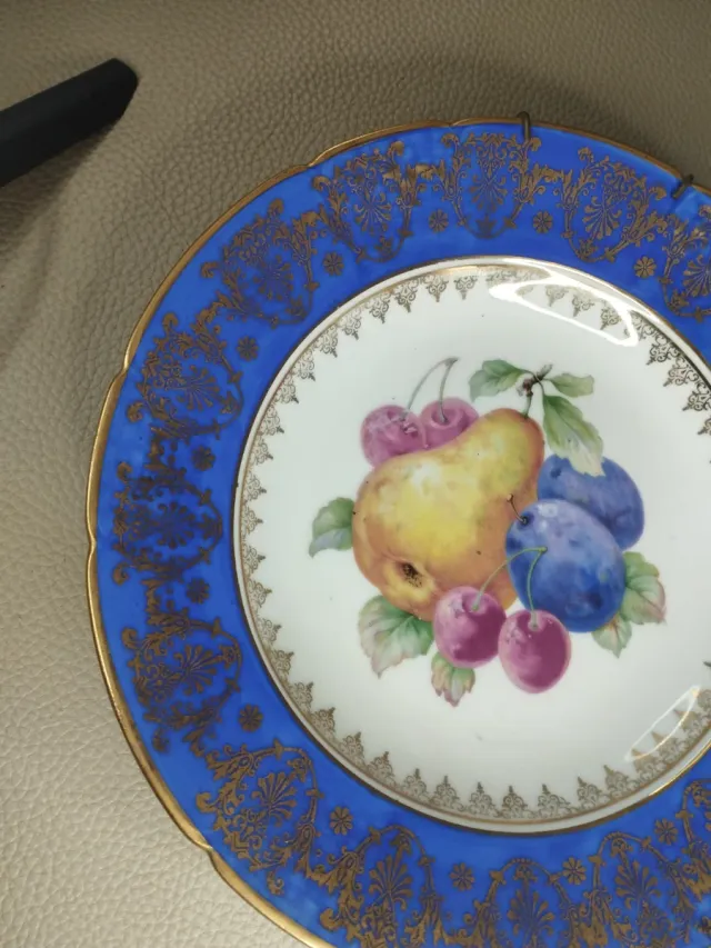 Plato Limoges porcelana 24cm frutas