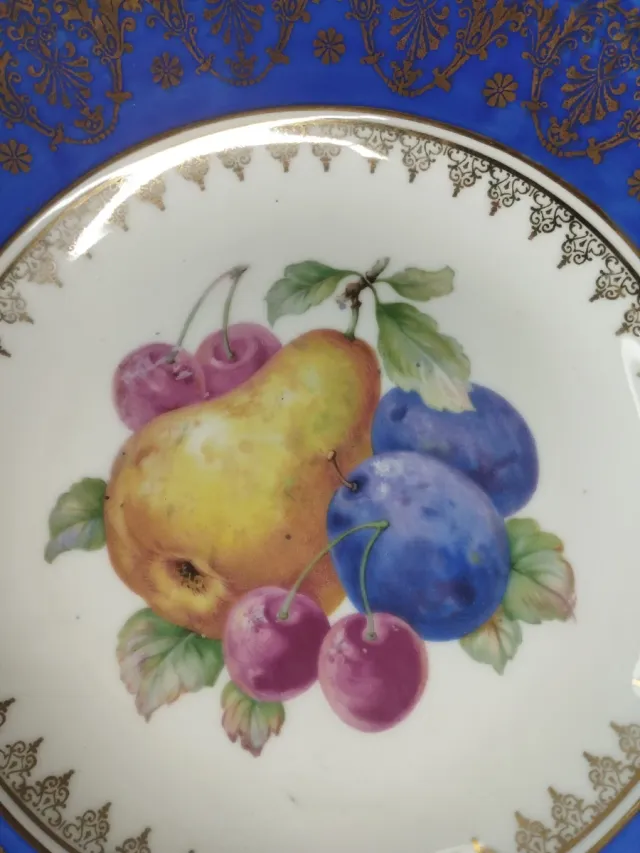 Plato Limoges porcelana 24cm frutas